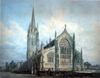 Louth templom, Lincs (akvarell, papír)